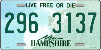 NH license plate 2963137