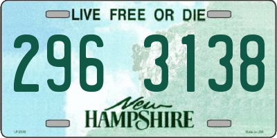 NH license plate 2963138