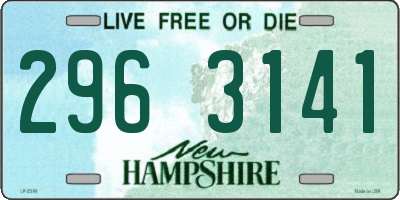 NH license plate 2963141