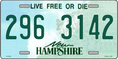 NH license plate 2963142