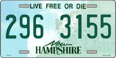 NH license plate 2963155