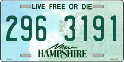 NH license plate 2963191