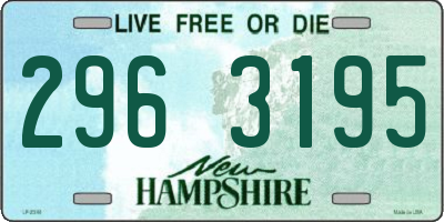 NH license plate 2963195