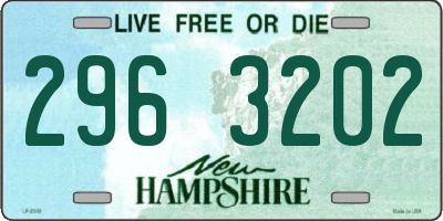 NH license plate 2963202