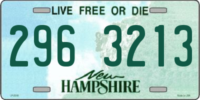 NH license plate 2963213