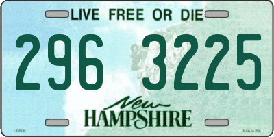 NH license plate 2963225