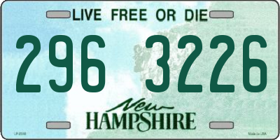 NH license plate 2963226