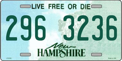 NH license plate 2963236