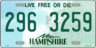 NH license plate 2963259
