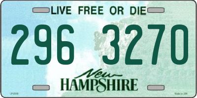 NH license plate 2963270
