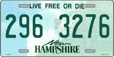 NH license plate 2963276