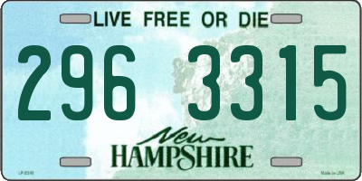 NH license plate 2963315