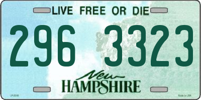 NH license plate 2963323