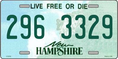 NH license plate 2963329