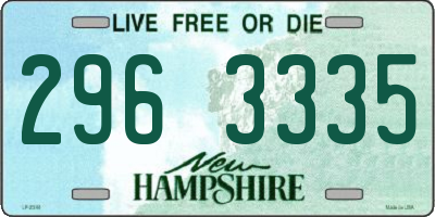 NH license plate 2963335