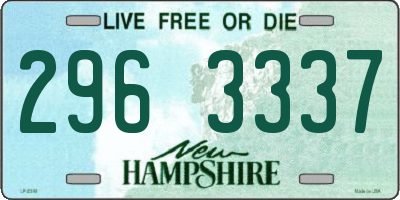 NH license plate 2963337