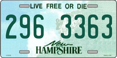 NH license plate 2963363