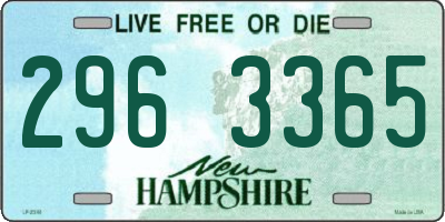 NH license plate 2963365