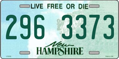NH license plate 2963373