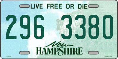 NH license plate 2963380
