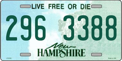 NH license plate 2963388
