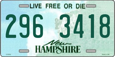 NH license plate 2963418