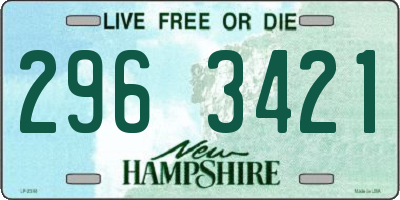 NH license plate 2963421