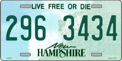 NH license plate 2963434