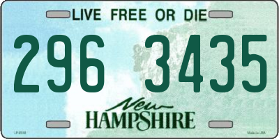 NH license plate 2963435