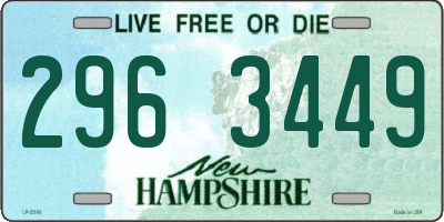 NH license plate 2963449