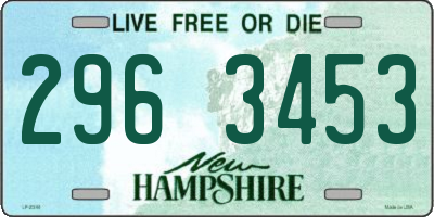 NH license plate 2963453