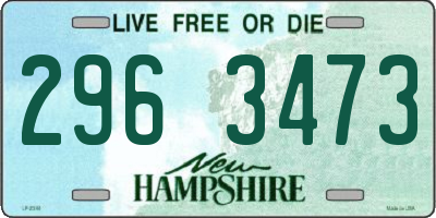 NH license plate 2963473