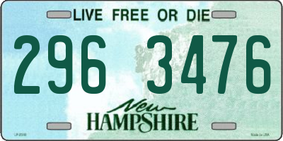 NH license plate 2963476