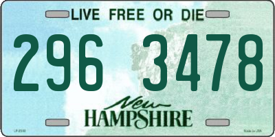NH license plate 2963478