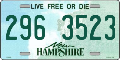 NH license plate 2963523