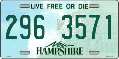 NH license plate 2963571