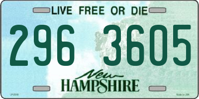 NH license plate 2963605