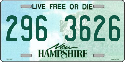 NH license plate 2963626