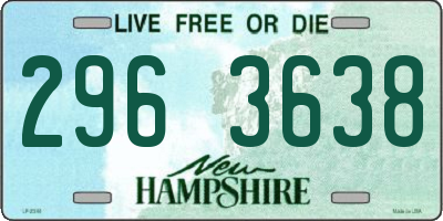 NH license plate 2963638
