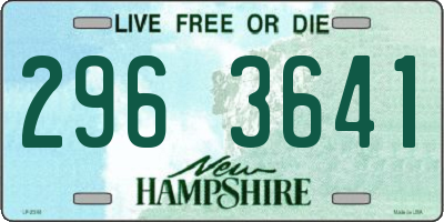 NH license plate 2963641
