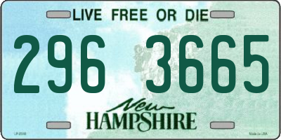 NH license plate 2963665