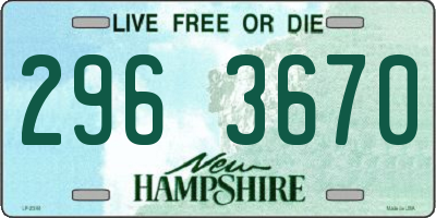 NH license plate 2963670