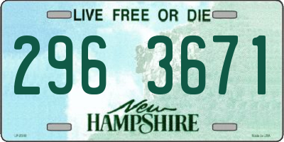NH license plate 2963671