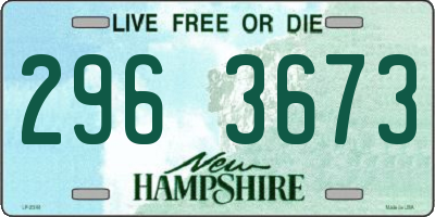 NH license plate 2963673