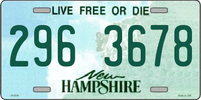 NH license plate 2963678