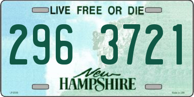 NH license plate 2963721