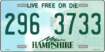 NH license plate 2963733