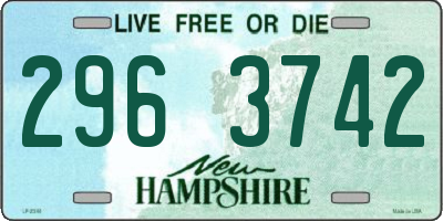 NH license plate 2963742