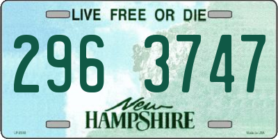 NH license plate 2963747