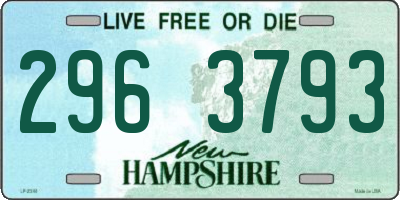 NH license plate 2963793